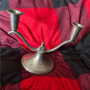 Vintage Pooles Pewter Taunton, Mass. CA16 candle holder